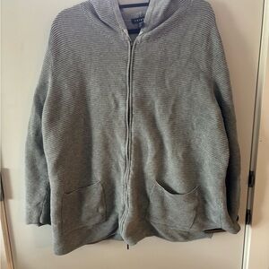 Tribal Gray Textured Hoodie